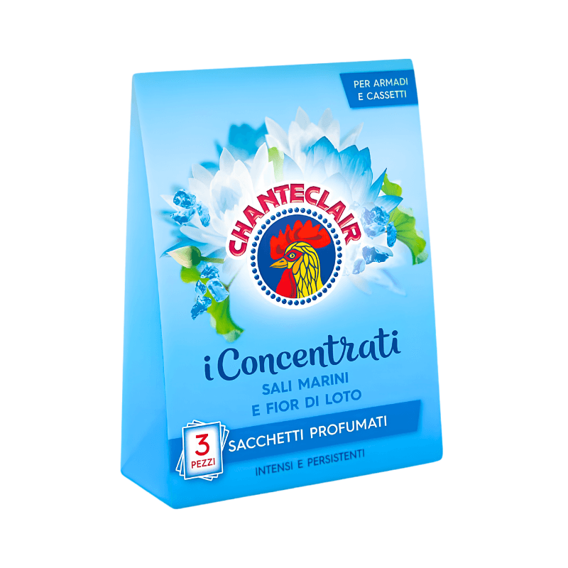 Chanteclair săculeț parfumat pentru dulapuri și sertare Săruri marine și floare de lotus 36 g, 3 buc.