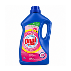 Dual Power detergent de rufe lichid Flamingo 2000 ml, 40 spălări