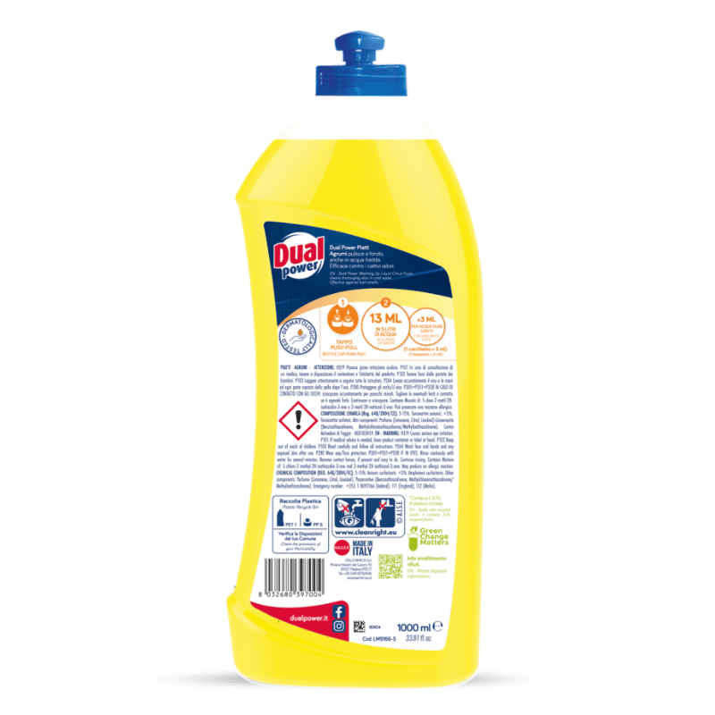 Dual Power detergent de vase Agrumi 1000 ml - imagine 2