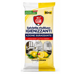 Pretty Clean șervețele igienizante multisuprafete lamaie 50 buc