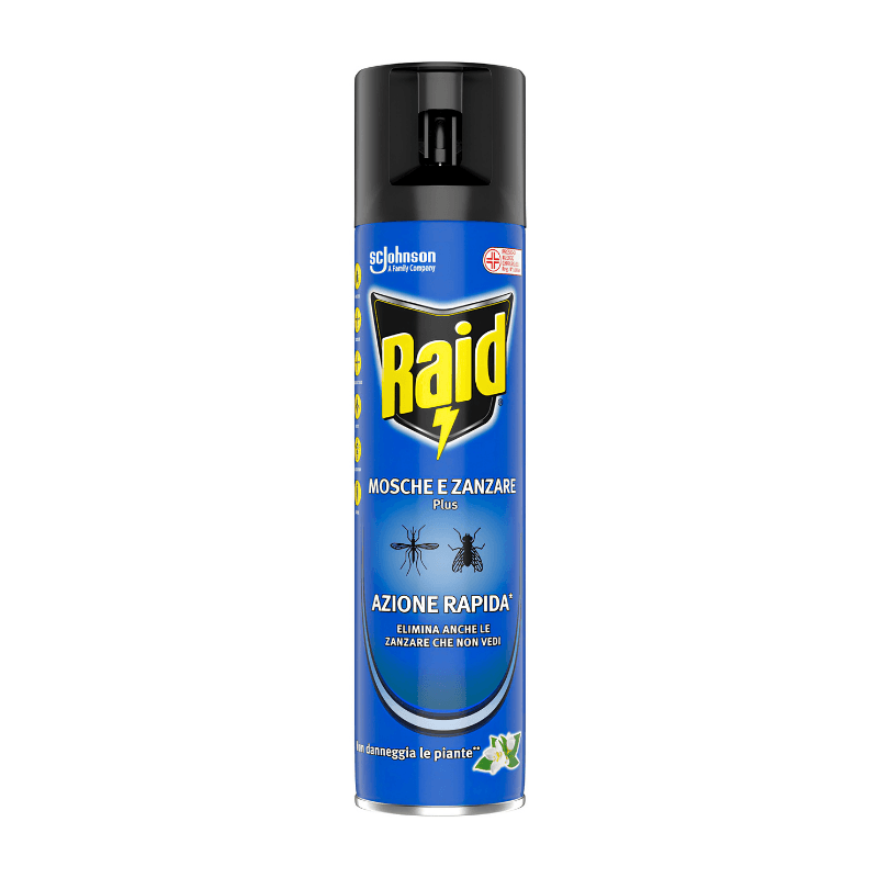 Raid spray insecticid muște și țânțari Plus 400 ml