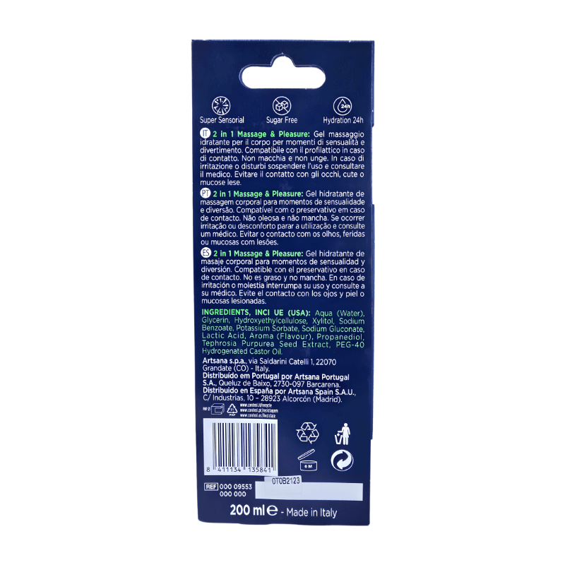 Control Exotic Escape gel de masaj intim și hidratant 200 ml - imagine 2