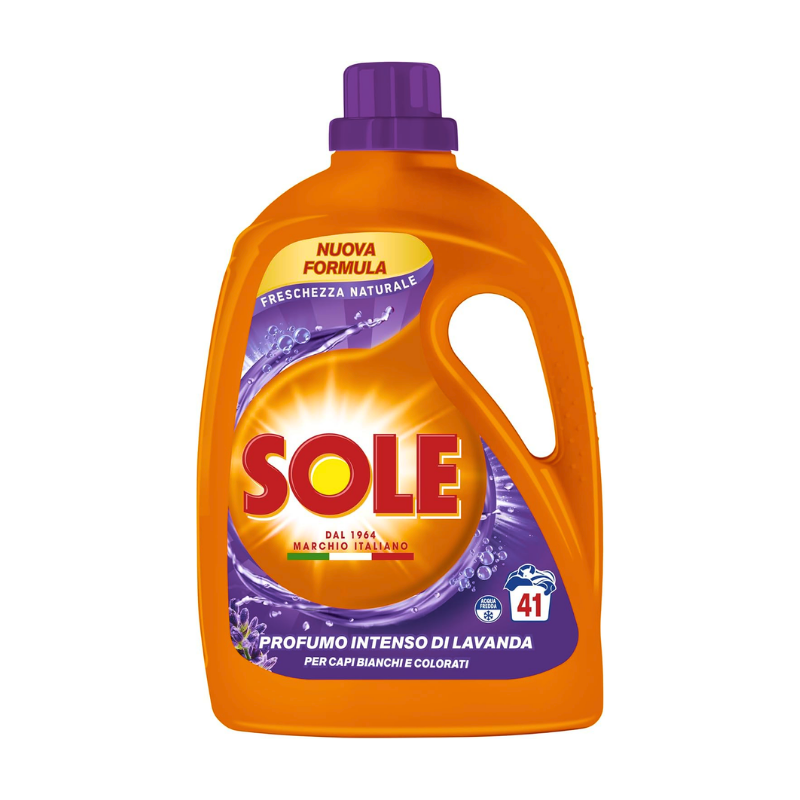Sole Freschezza Naturale detergent de rufe lichid Lavandă 1845 ml, 41 spălări