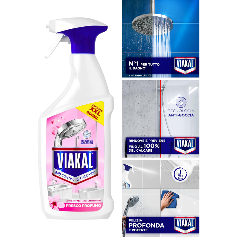 Viakal spray anticalcar 800 ml Fresh Fresco - imagine 2