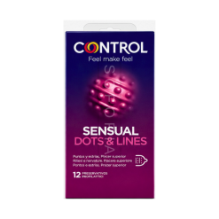 control-prezervative-12-buc-sensual-dots-line