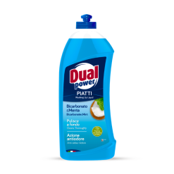 Dual Power Piatti lichid de spălat vase Bicarbonat și Mentă 1000 ml