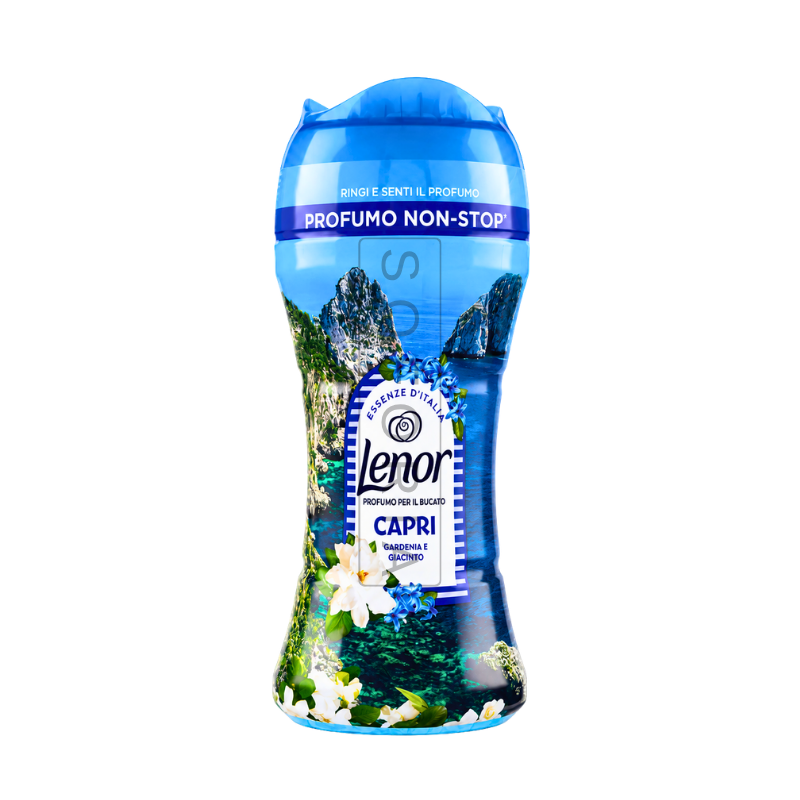 Lenor perle parfumate pentru rufe Capri Gardenie și zambilă 195 g