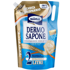 Milmil Dermo Sapone, săpun lichid pentru mâini, față și corp, rezervă 2 L