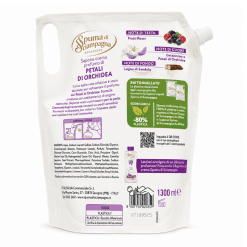 Alternative view of Spuma di Sciampagna Petali di Orchidea rezervă săpun lichid antibacterian pentru mâini, 1300 ml