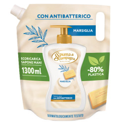 Spuma di Sciampagna Marsiglia rezervă săpun lichid antibacterian pentru mâini, 1300 ml