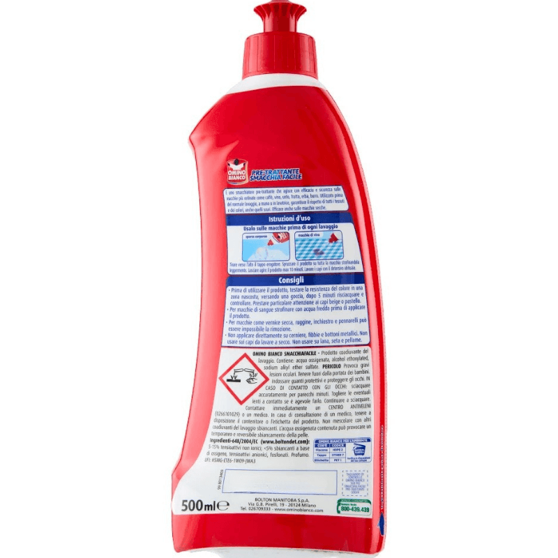 Omino Bianco spray pre-tratare pete Smacchiafacile 500 ml - imagine 2