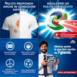 Alternative view of Dash detergent capsule pentru rufe Color, 19 spălări